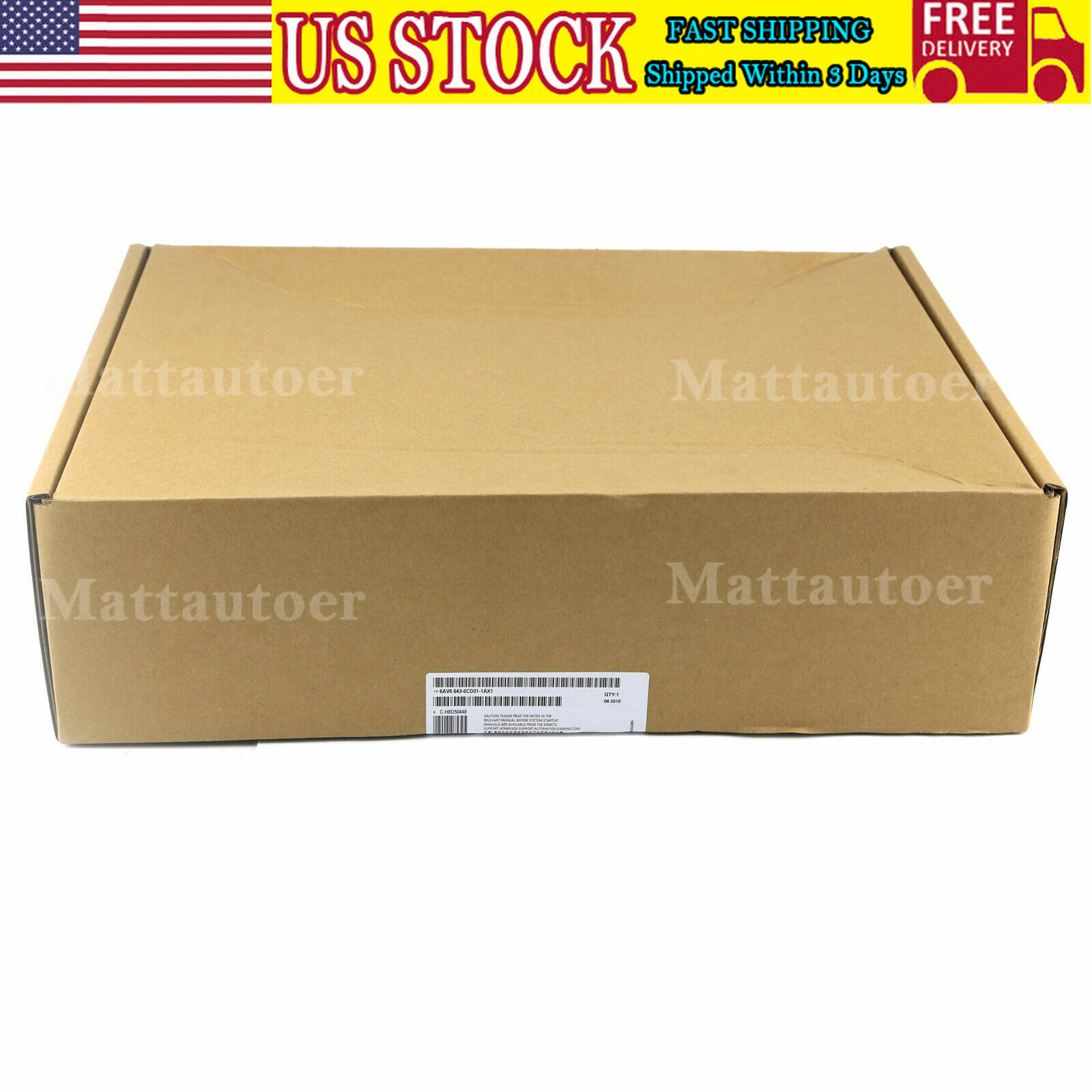 New Siemens 6AV6643-0CD01-1AX1 6AV6 643-0CD01-1AX1 SIMATIC MP 277 TOUCH ...