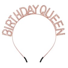 Birthday Crown for Women Rose Gold Birthday Tiara for Girls Birthday Queen He...