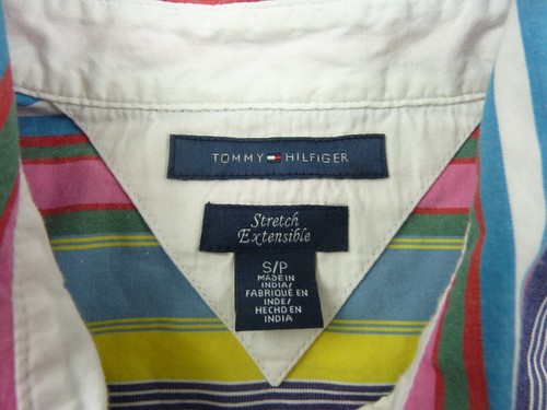 Tommy Hilfiger Womens Size Small Stretch Multicolor Long Sleeve Shirt - Picture 2 of 8
