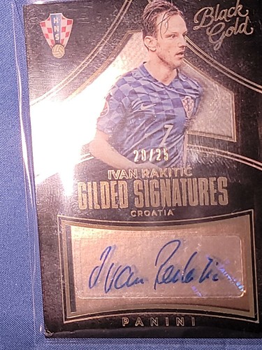 2016-17 Black Gold Ivan Rakitic Autographs Auto #20/25 Croatia gs-ir - Picture 3 of 8
