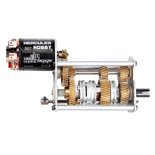 Metal Gearbox Bevel Gear / Synchronizer Set for 1:14 Tamiya Man Scania RC Truck - Picture 2 of 7
