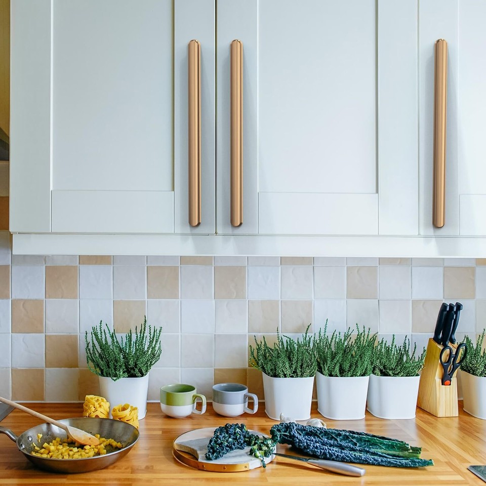 Asidrama 10 Pack 10 Inch254mm Champagne Bronze Kitchen Handles