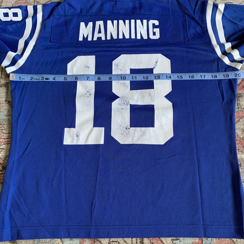 Peyton Manning #18 Colts Jersey Womens Small S Blue White NFL Reebok - Picture 9 of 10