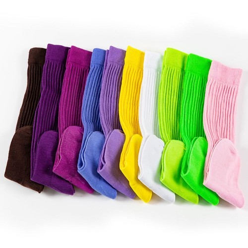 Knitted Slouch Socks Soft Boot Socks Colorful Chunky - Picture 3 of 14