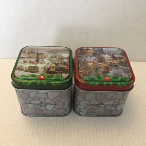2 NEW Thomas Kinkade 60 Piece Mini Puzzle Tins #11 & #12