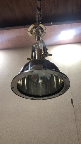 Ceiling Mount Vintage Aluminum & Brass Nautical Smooth Pendant Light - Set of 2 - Vídeo 1 de 1