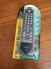 Sony RM V22 Multi Brand Universal Remote New Sealed In Package Memory Backup 