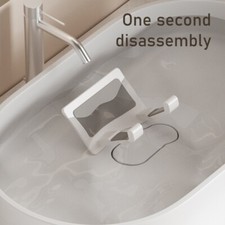 Multipurpose Sturdy Aluminum Plastic Hair Dryer Wall Mounted Storage Solution