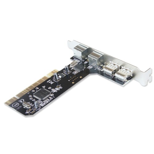 PCI 32bit to 2x USB 2.0 + 2x PS2 PS/2 Port For PC Keyboard Mouse Adapter Card - Picture 4 of 4