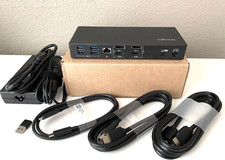Kensington SD4780P Dock USB-C  Thunderbolt 3 4 Docking Station w/ 2 HDMI Cables
