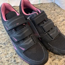 NWT Venzo MX Black With Pink Cycling Shoes US Women’s Size 9 Men’s Size 7.5