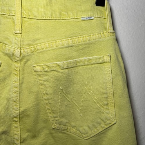 Mother Superior Jeans Women's Size 24 Neon Yellow The Tomcat Devil May Care - Picture 6 of 10