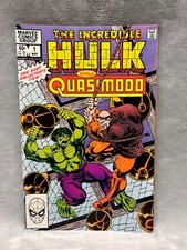 The Incredible Hulk versus Quasimodo 1983 marvel Comic Book VF/NM