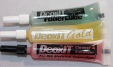3 pk combo - DeoxIT® D-Series D100L, GOLD G100L, Fader 100% solution, 2 ml tube