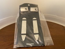 Express Designer Lion Cufflinks Collar Stay Silver Tone Rectangle New In Package