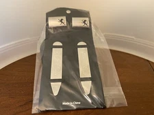 Express Designer Lion Cufflinks Collar Stay Silver Tone Rectangle New In Package