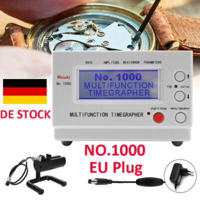  No.1000 Weishi Timegrapher Mechanische Uhr Timing Machine Multifunktions EU