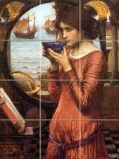 Tile Mural Destiny J. Waterhouse Kitchen Shower Wall Backsplash Marble Ceramic