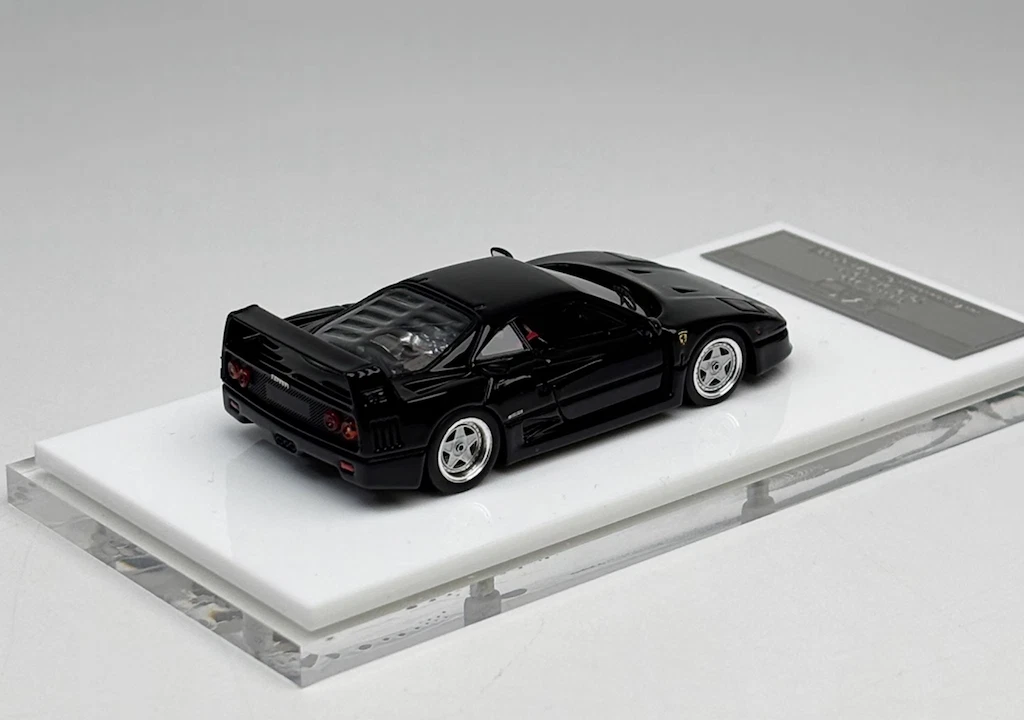 MY64 1:64 Black 1999 F40 Classic Racing Sports Model Diecast MY64 1:64 Black 1999 F40 Classic Racing Sports Model Diecast