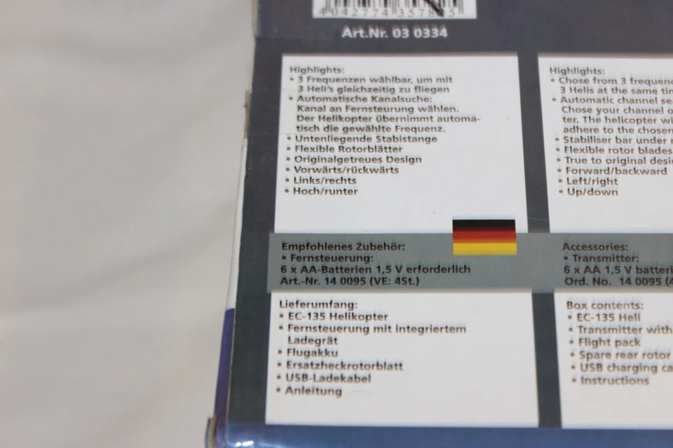 JAMARA EC-135 GYRO POLIZEI #2 - Bild 4 von 4