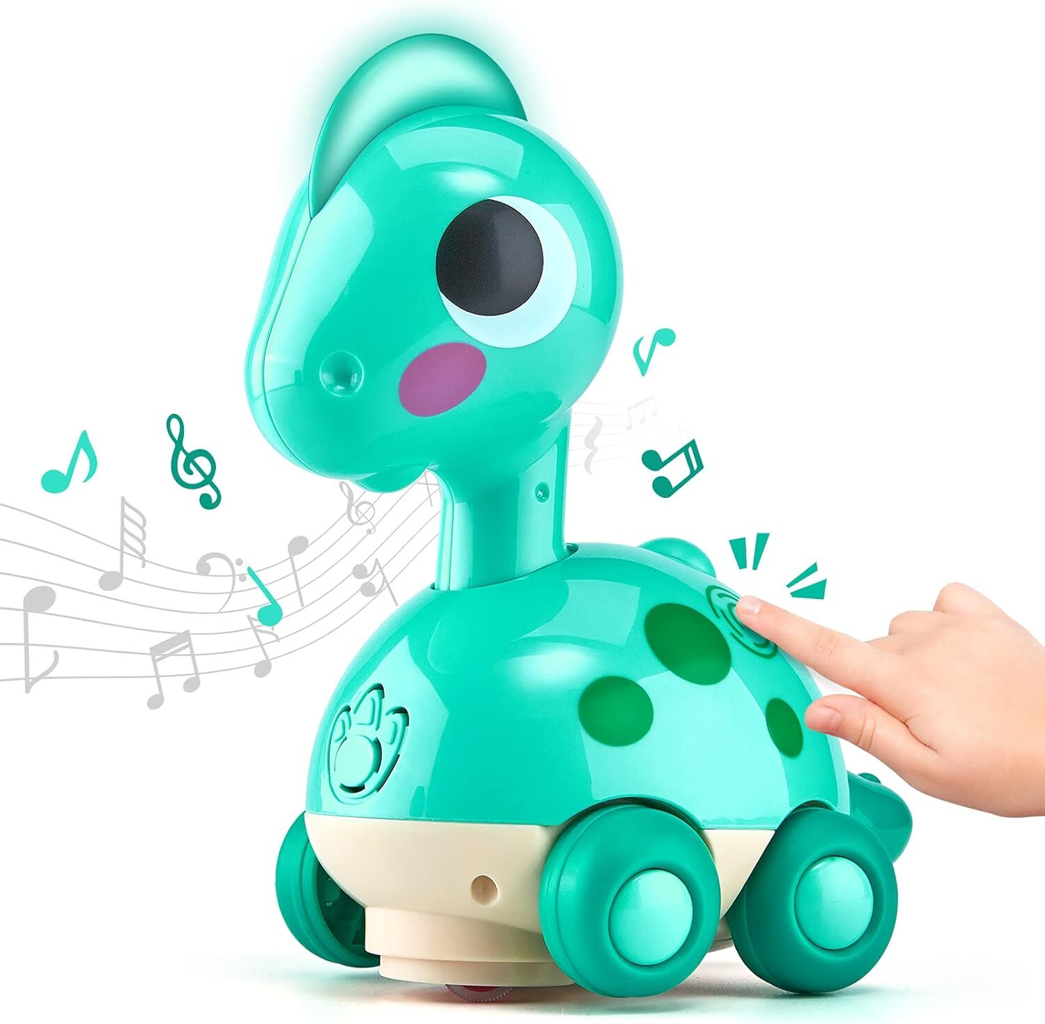 Baby Toys Touch & Go Musical Light Crawling Dinosaur Toys for 1 Year Old Boys
