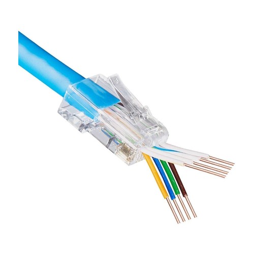Connecteur Ethernet CAT6 RJ45 Pass Through CAT6 Extrémités Easy Push Through (1) - Photo 3/9