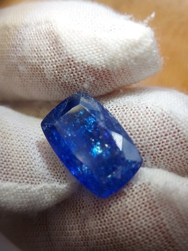 Iridescent Tanzanite Gemstone - Faceted Natural Blue Tanzanite 12.40 CTS - Bild 8 von 10