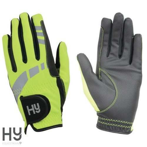 Guantes de equitación Hy5 Extreme reflectantes guantes softshell SÉ SEGURO SER VISTO adultos - Imagen 15 de 20