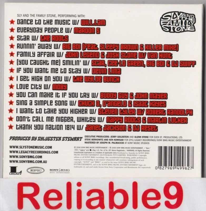 Sly & The Family Stone - Different strokes different folks CD Digipak - Sony AUS - image 2 of 2