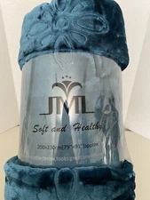 BNWT JML Super Soft Teal Blanket Throw