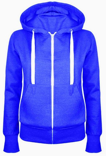 Zip Up Sweatshirt Hooded Hoodie Coat Jacket Top PLUS SIZE Top Ladies (12-26) - Picture 7 of 17