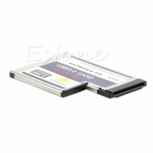 54mm for Express Card 3 Port USB Adapter Expresscard for Laptop FL1100 Chip - Picture 6 of 8