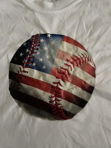 Boys American Flag Baseball Dri-Fit Sleeveless Shirt (Size M (8)) - Picture 3 of 4