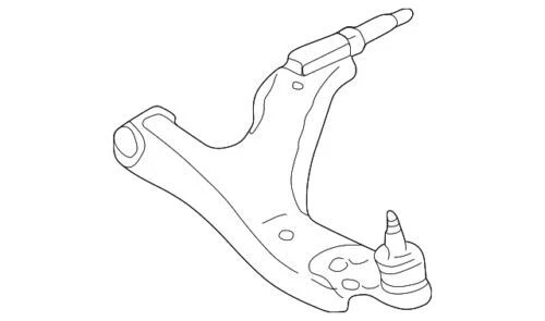 Оригинальный новый комплект шарнирных шарниров рычага управления передней нижней подвеской 1997-2016 GM 88965333 - Изображение 2 из 3