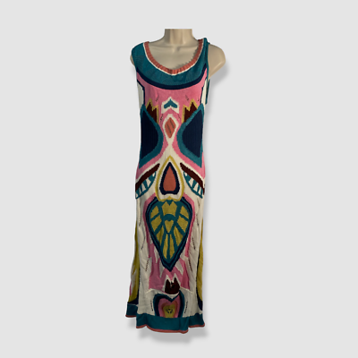 knee length dresses for ladies Queen of Sparkles Tan Multi Butterfly Knit Midi Dress Xs main image 0