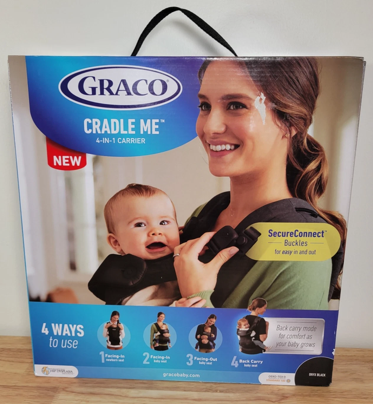 Graco Cradle Me Air 4-in-1 Baby Carrier Onyx Black