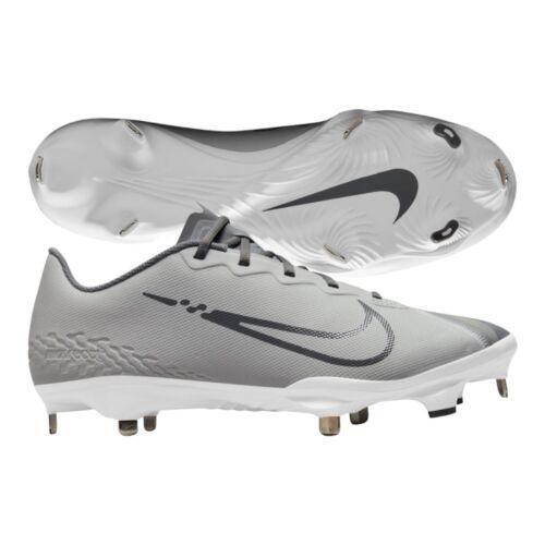 Nike Men React Vapor Ultrafly Elite 4 Baseball Cleats Smoke DA0701 002Grey/White