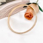 1970s Monet Goldtone Bangle Bracelet/Brushed and shiny textures