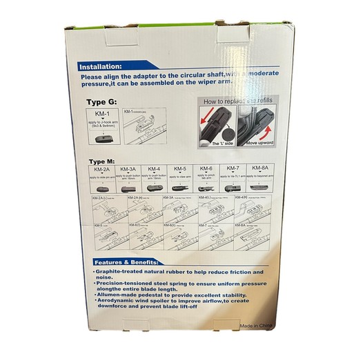 Aslam Windshield Wiper Blades All Weather Performance All-Season 2 Pack Refills - Imagen 3 de 5