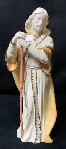 Lenox Erster Segen Krippe Josef gold vergoldet Rost Unterkleid Styropor Box - Bild 1 von 10