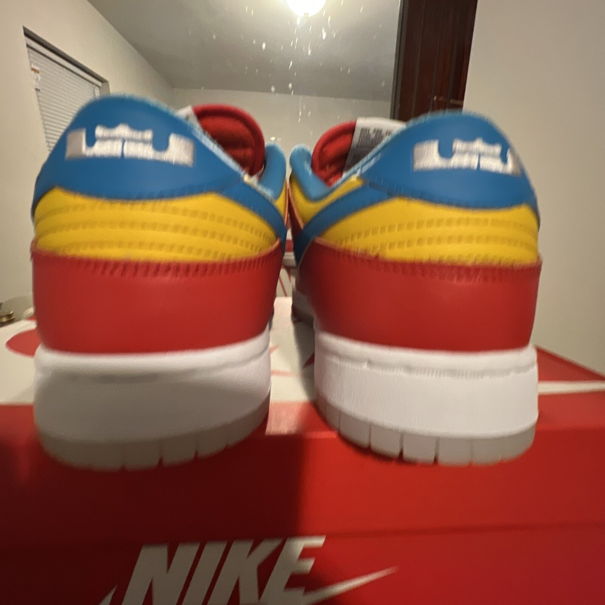 Size 10 - Nike Dunk Low x Fruity Pebbles Habanero Red/Laser Blue
