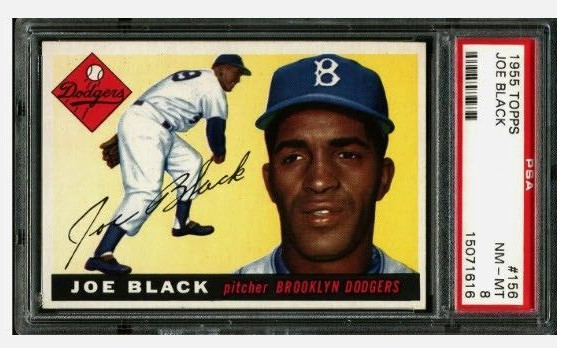 1955 TOPPS Joe Black #156 PSA 8 NM MT