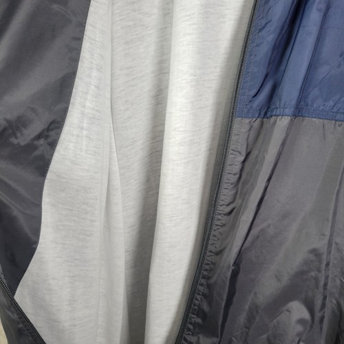Wilson Jacket Mens Full-Zip Windbreaker Gray Blue Colorblock Large - Picture 6 of 7