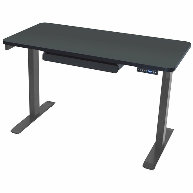 Standing Desk Table Adjustable Height Dual Monitor Platform