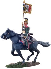Britains 36073 Napoleonic Waterloo French 3rd Lancers Guidon Bearer 1