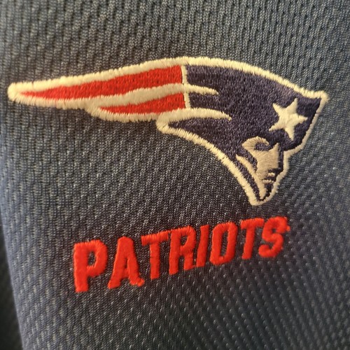 New England Patriots Herren XL Langarmshirt blau mit Logo Football NFL AFC - Bild 3 von 8