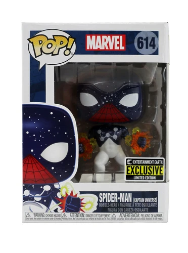 Funko Pop Spider-Man Captain Universe Figure #614 Entertainment Earth Exclusive