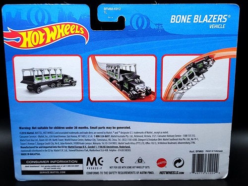 Hot Wheels Bone Blazers Track Stars Toy Truck Great For Track Mattel NEW - Imagen 7 de 7