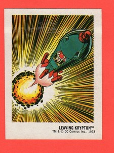 1978-5-DC-Super-Hero-Stickers-Food-Issue-No-Logo-Rare-nrmnt
