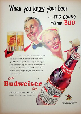 Original Budweiser Ad: Ever notice how so many people call for Budweiser?